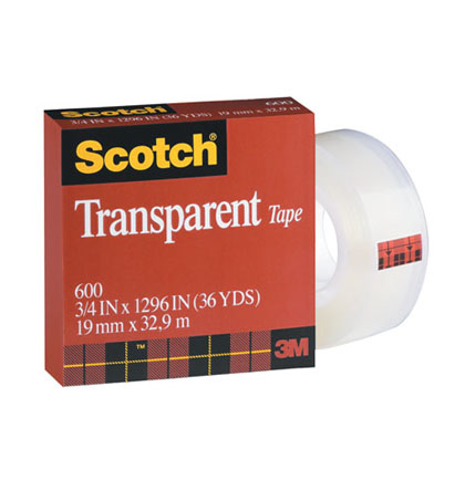1/2&quot; x 1296&quot; Scotch Transparent Tape Roll