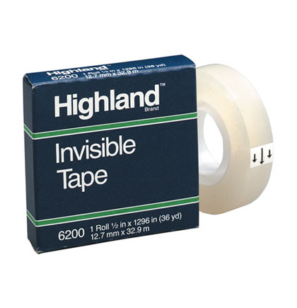1/2&quot; Highland Invisible Tape Roll