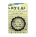Miller Studio / Magic-Mounts® Self‑Sticking Magnetic Tape Roll, 1/2" × 30", Reusable Mounting & Organization