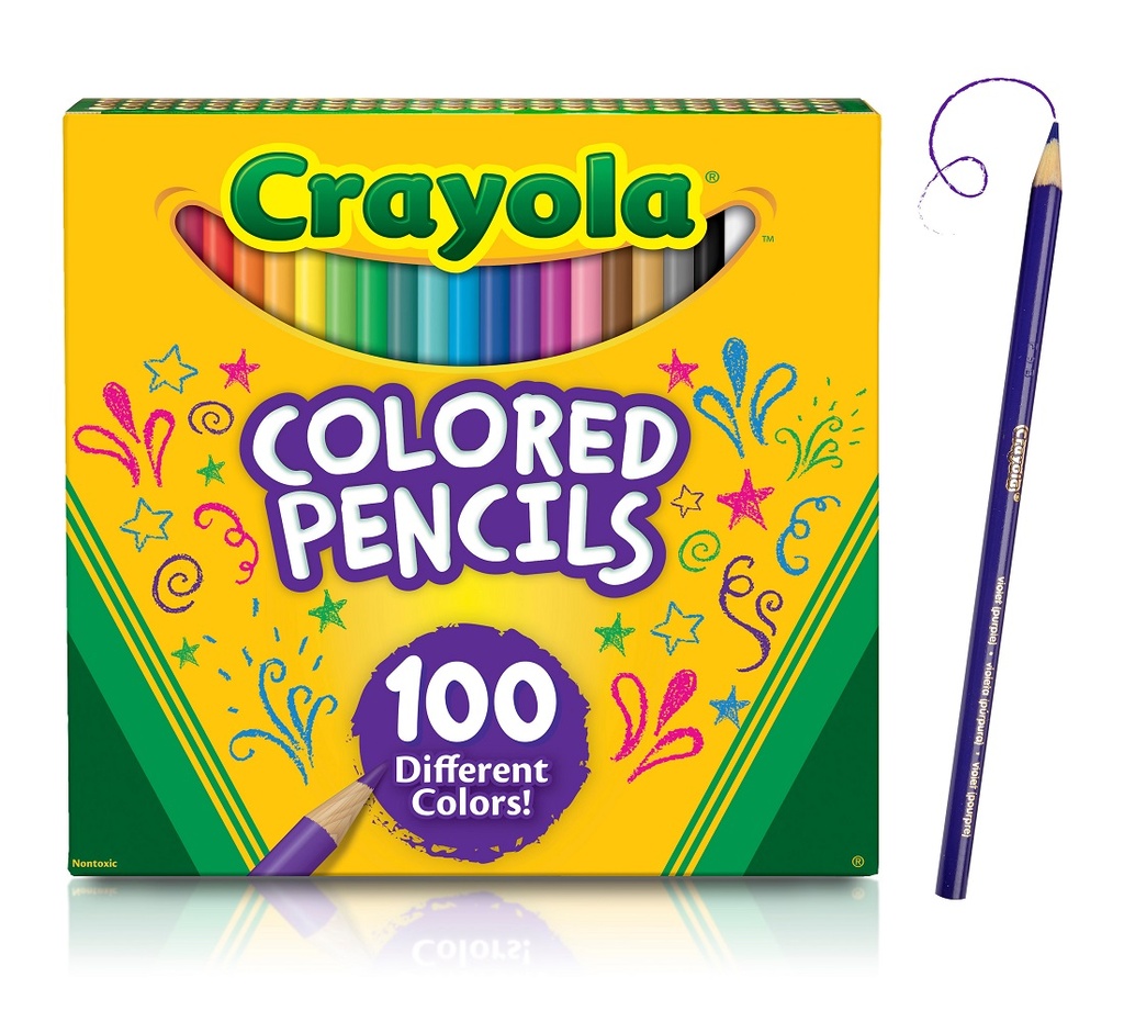 100ct Crayola Colored Pencils Easel Box