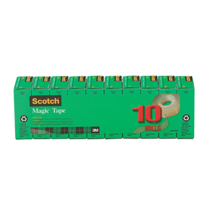 10ct 3/4" x 1000" Scotch Magic Tape Pack
