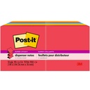 Post‑it® Super Sticky Dispenser Pop‑up Notes, Playful Primaries, 3" × 3", 10 Pads (R33010SSAN) — Accordion refills for Post‑it Pop‑up dispensers