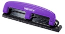 Bostitch® EZ Squeeze™ 3‑Hole Punch, Purple (Model 2105),11" W x 3" D x 1-5/8" H, 12‑Sheet Capacity 