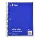 Blue One Subject 70 Sheet Notebook