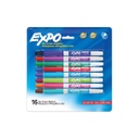 16 Color Vibrant Expo  Low-Odor Dry Erase Fine Tip Markers