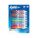 EXPO® 21 Color Vibrant Expo  Low-Odor Dry Erase Fine Tip Markers 