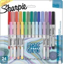 Sharpie® 24ct Sharpie Mystic Gems Ultra Fine Point Permanent Markers 