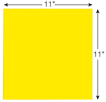 11" x 11" Yellow Post It Big Pads