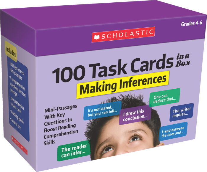 Scholastic® 100 Task Cards in a Box — Making Inferences (Grades 4–6)