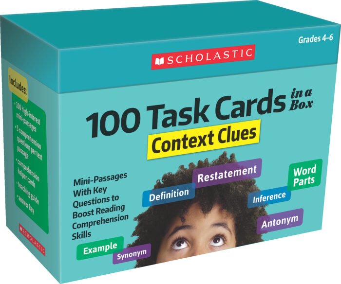 Scholastic® 100 Task Cards in a Box — Context Clues
