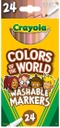 24ct Crayola Fine Tip Colors of the World Markers