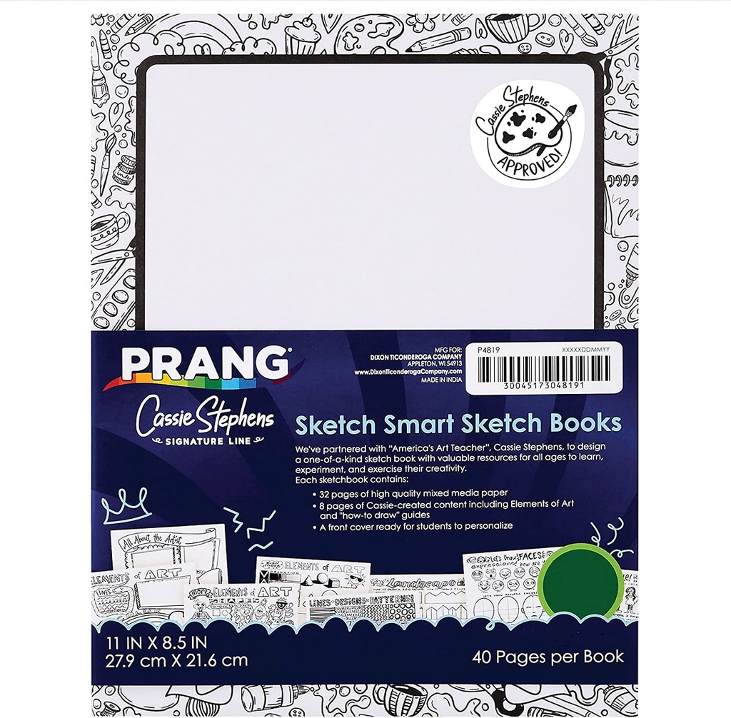 12 count Prang Sketch Smart Sketch Books