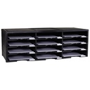Storex® 12-Compartment Literature Organizer — stackable classroom mailboxes