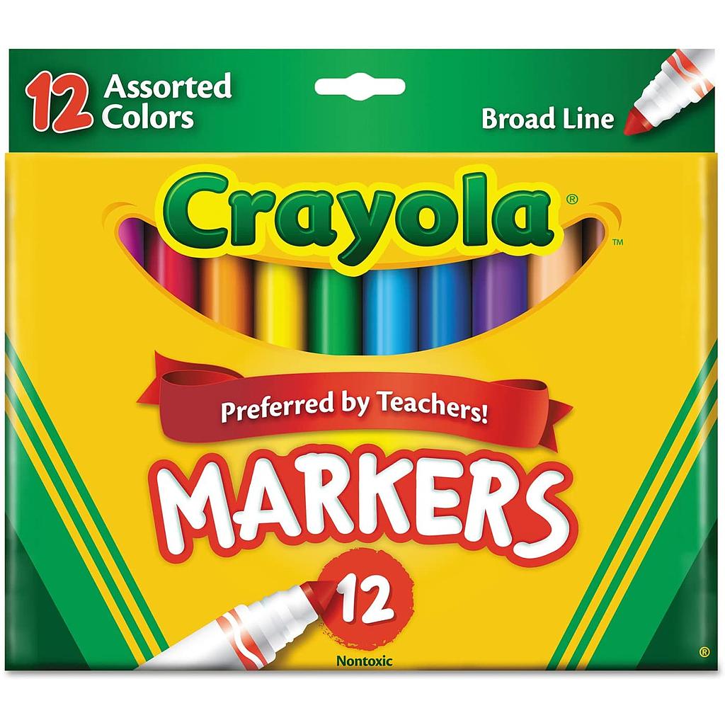 12ct Crayola Assorted Conical Markers