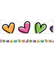 Carson Dellosa Education® Kind Vibes Doodle Hearts Scalloped Borders,2.25" x 36", 13 strips 