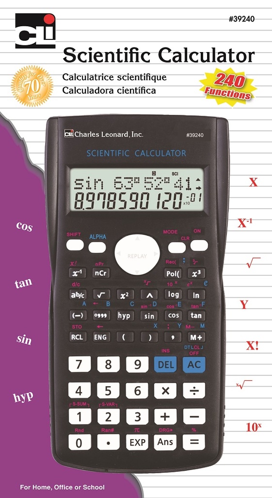 Pack of 6 Scientific Calculators