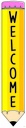 Creative Teaching Press® Doodle Pencils Welcome Banner (Double-Sided),39" x 8", 1 Banner 