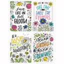 Bright Blooms 4-Poster Pack