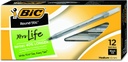 BIC® Round Stic® Xtra Life Ballpoint Pens — Black, 1.0 mm, 12/Pack