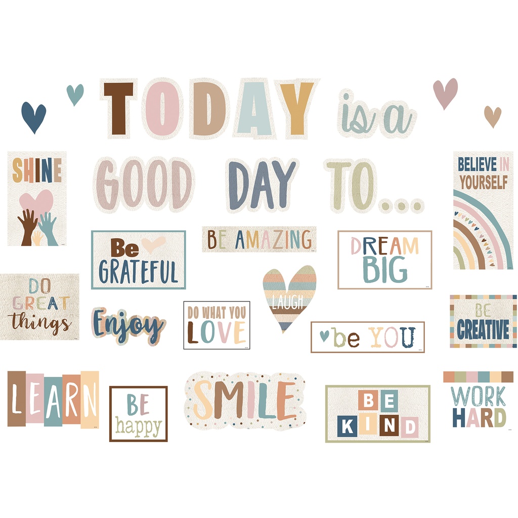 Teacher Created Resources® Everyone is Welcome “Today is a Good Day” Mini Bulletin Board — 32 pieces