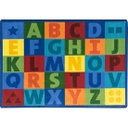Colorful Learning 5'4&quot; x 7'8&quot; area rug in color Multi