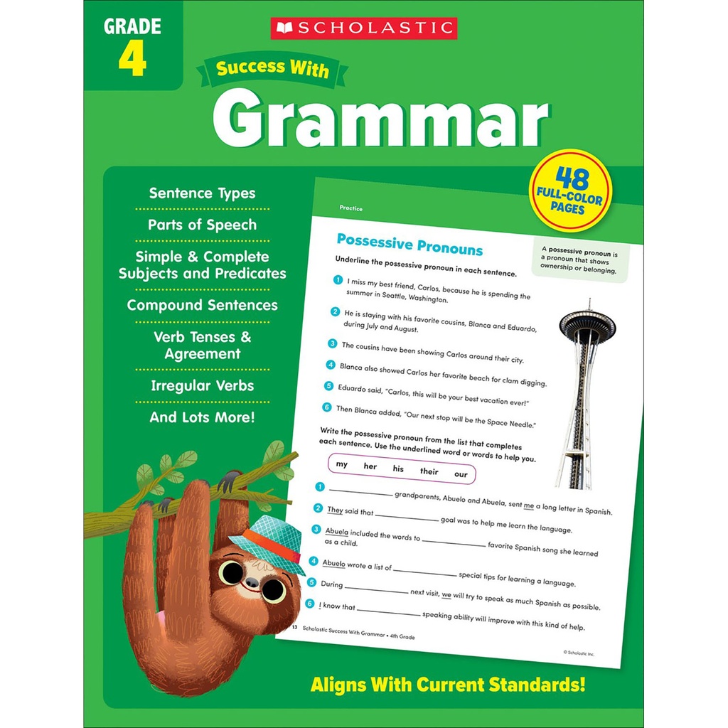 Success with Grammar Workbook Grade 4