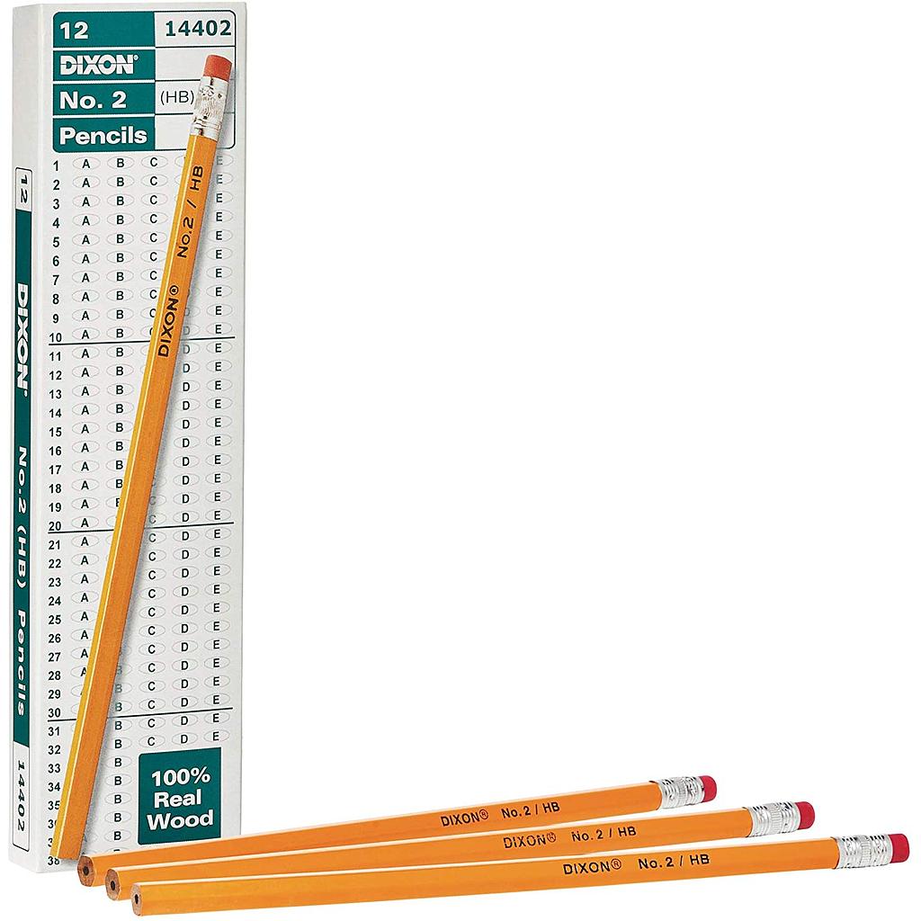 Dixon® #2 Pencils, 7-1/2" length, 12 Count 