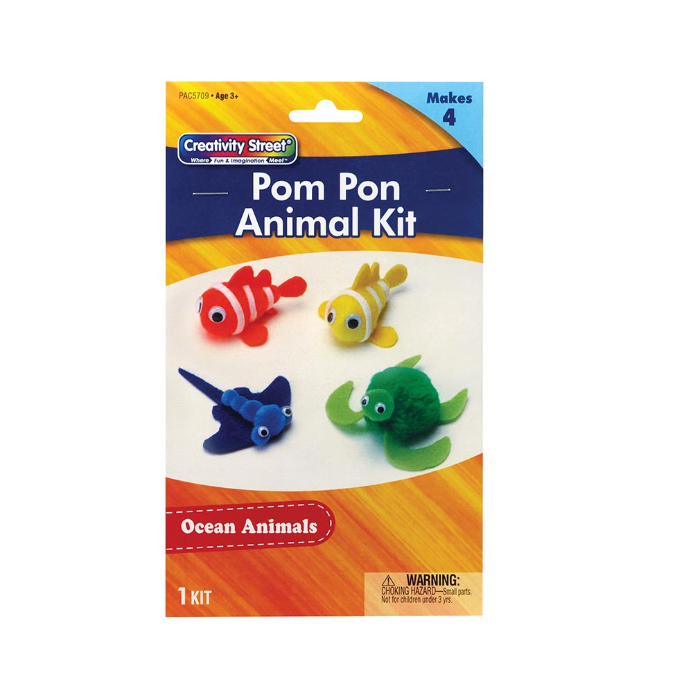 Pom Pon Ocean Animals 4ct Activity Kit