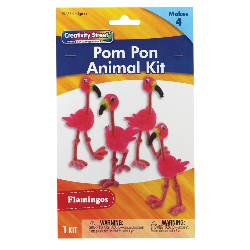 Pom Pon Flamingos 4ct Activity Kit