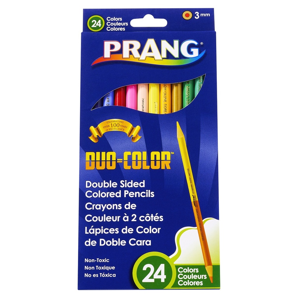 Prang Duo Colored Pencils 24 Color - 12 Ct Set