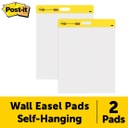 Post‑it® 566 Self‑Stick Wall Pads — 20″×23″, unruled, 20 sheets/pad, 2/pk