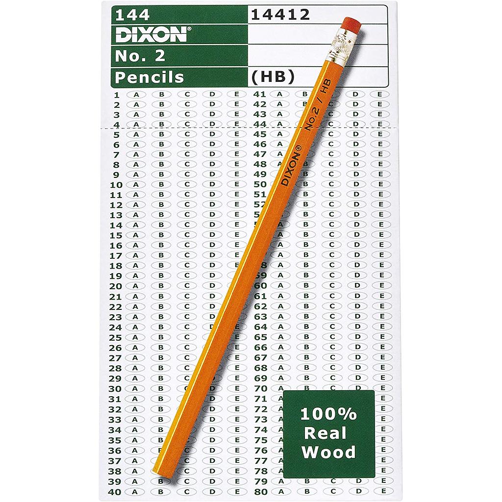 144ct Dixon No 2 Yellow Pencils