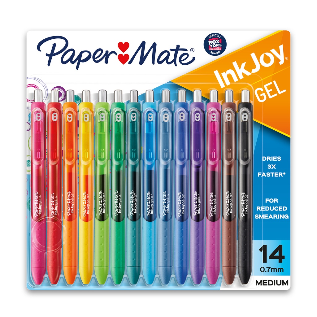14 Color Paper Mate InkJoy Med Point Gel Pen Set