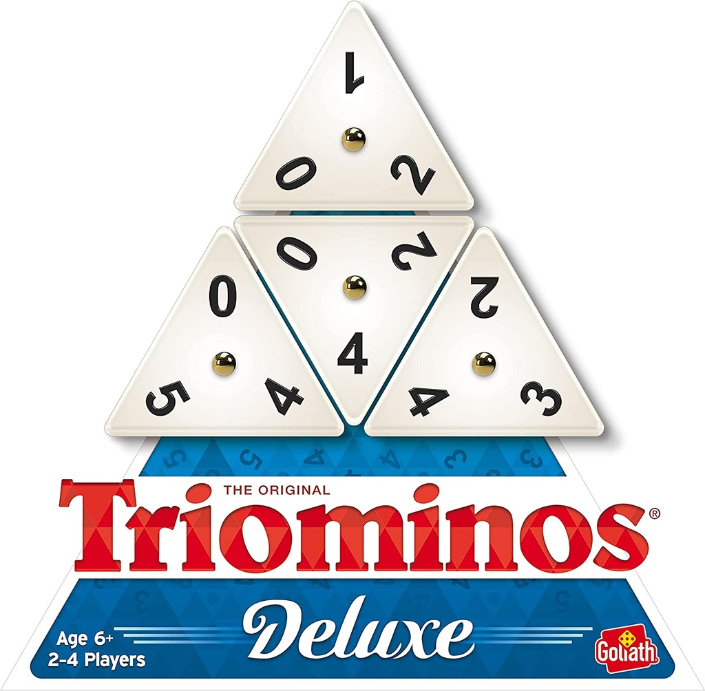 Pressman® Tri‑Ominos Deluxe Game — Triangular Strategy & Number Matching