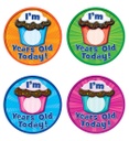 32ct I'm __ Years Old Today Wear 'Em Badges
