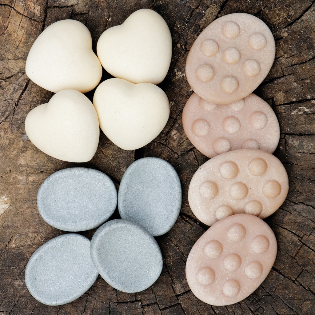 Yellow Door® Finger Fidget Stones — 12‑Piece Calming Sensory Set