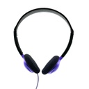 HamiltonBuhl® SchoolMate™ HA2-PPL Personal Headphones — Purple, 3.5 mm with Dura-Cord