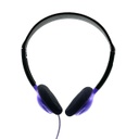 SchoolMate Purple Headphones with Foam Cushion & Storage Bag