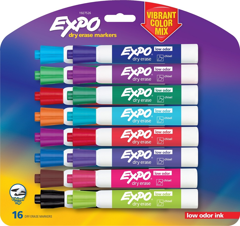 EXPO®/Sharpie® 16ct Expo Low Odor Vibrant Dry Erase Markers