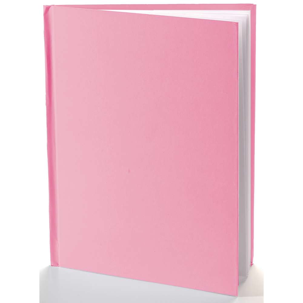 Pink Blank Hardcover Book Portrait 6"x8"