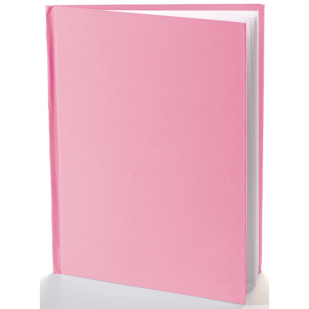 Pink Blank Hardcover Book Portrait 8.5"x11"