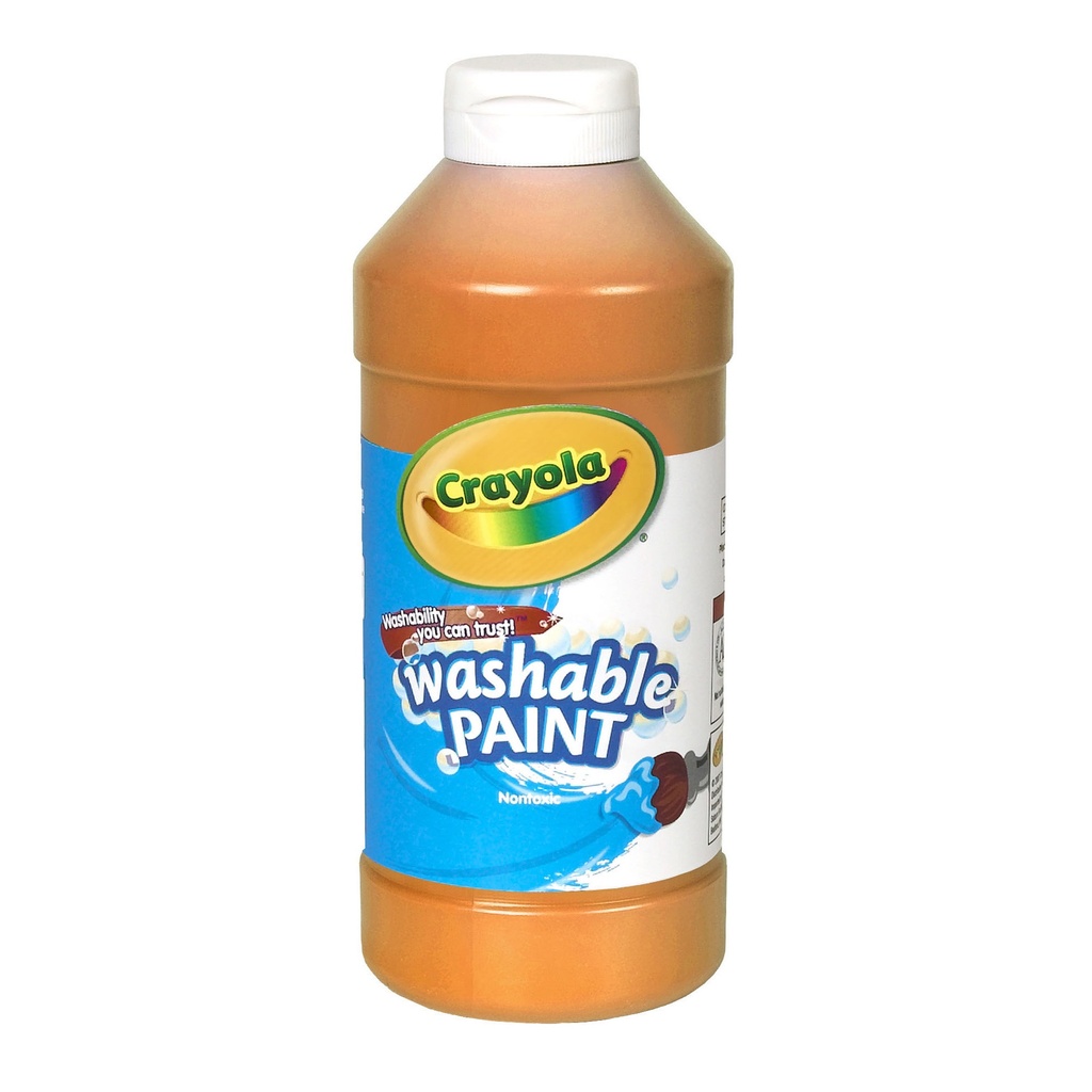 Crayola® Washable Paint — Orange, 16 oz bottle