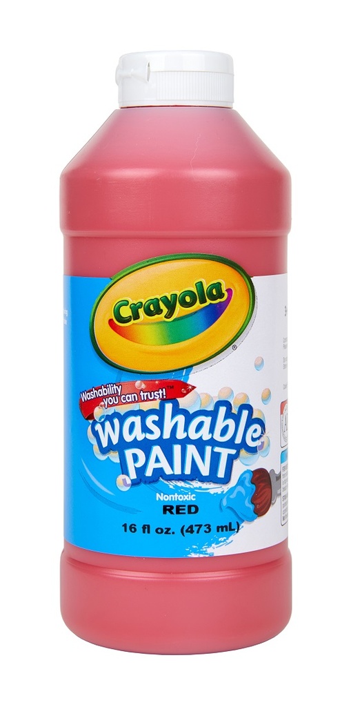 16oz Red Crayola Washable Paint         Ea