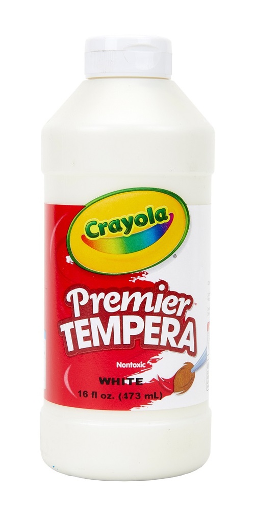 16oz White Crayola Premier Tempera