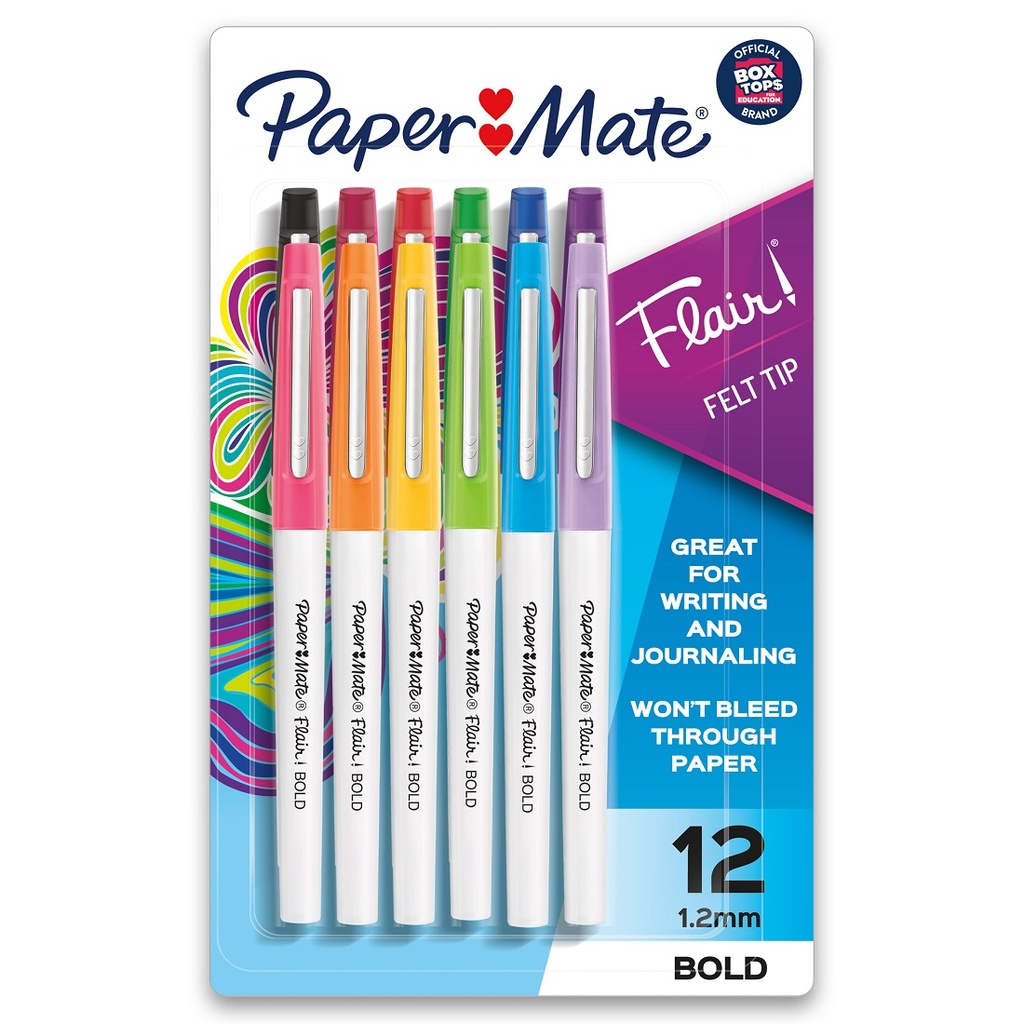 Paper Mate® 12ct Paper Mate Medium Flair Bold Colors Pens 
