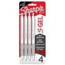 4ct Sharpie S-Gel White Fashion Barrel .7mm Pens