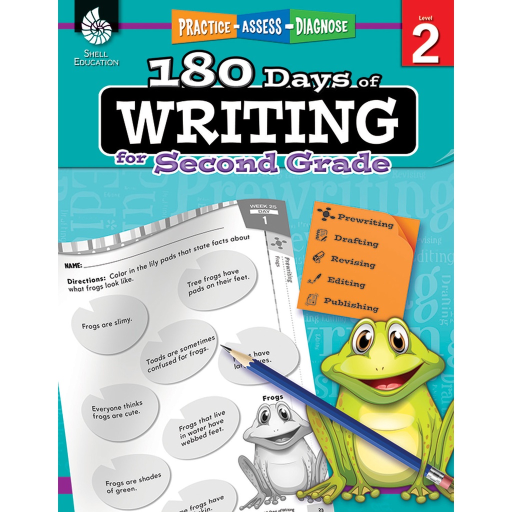 Shell Education® 180 Days of Writing — Grade 2 daily practice