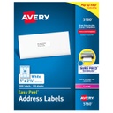 Avery® Easy Peel® Address Labels w/ Sure Feed® — 1" × 2‑5/8", 30 per sheet (Laser)
