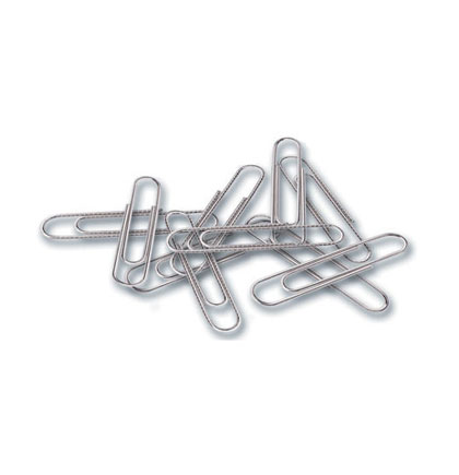 Charles Leonard® Paper Clips, Jumbo Gem, Smooth, Silver, 10 Boxes (100/Box)