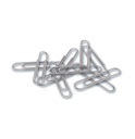 Charles Leonard® Paper Clips, Jumbo Gem, Smooth, Silver, 10 Boxes (100/Box)